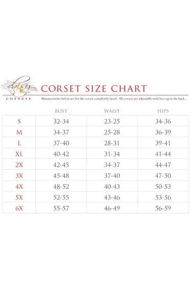 Sexy Four Piece Faux Leather Cop Corset Costume