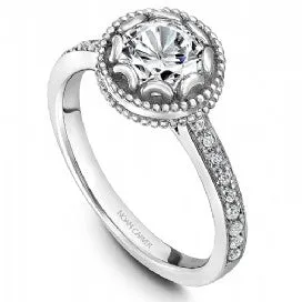 Shared Prong Engagement Ring R002-01WM