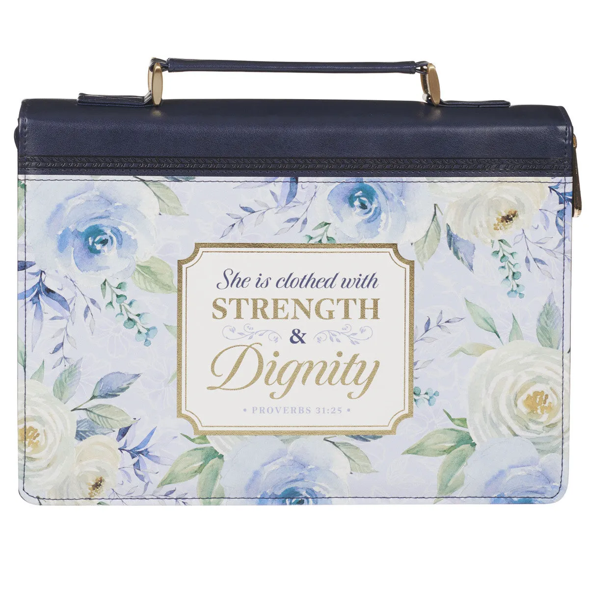 She is Clothed with Strength and Dignity Bible Cover Proverbs 31:25 Medium