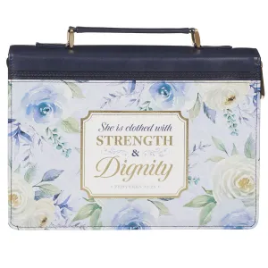 She is Clothed with Strength and Dignity Bible Cover Proverbs 31:25 Medium