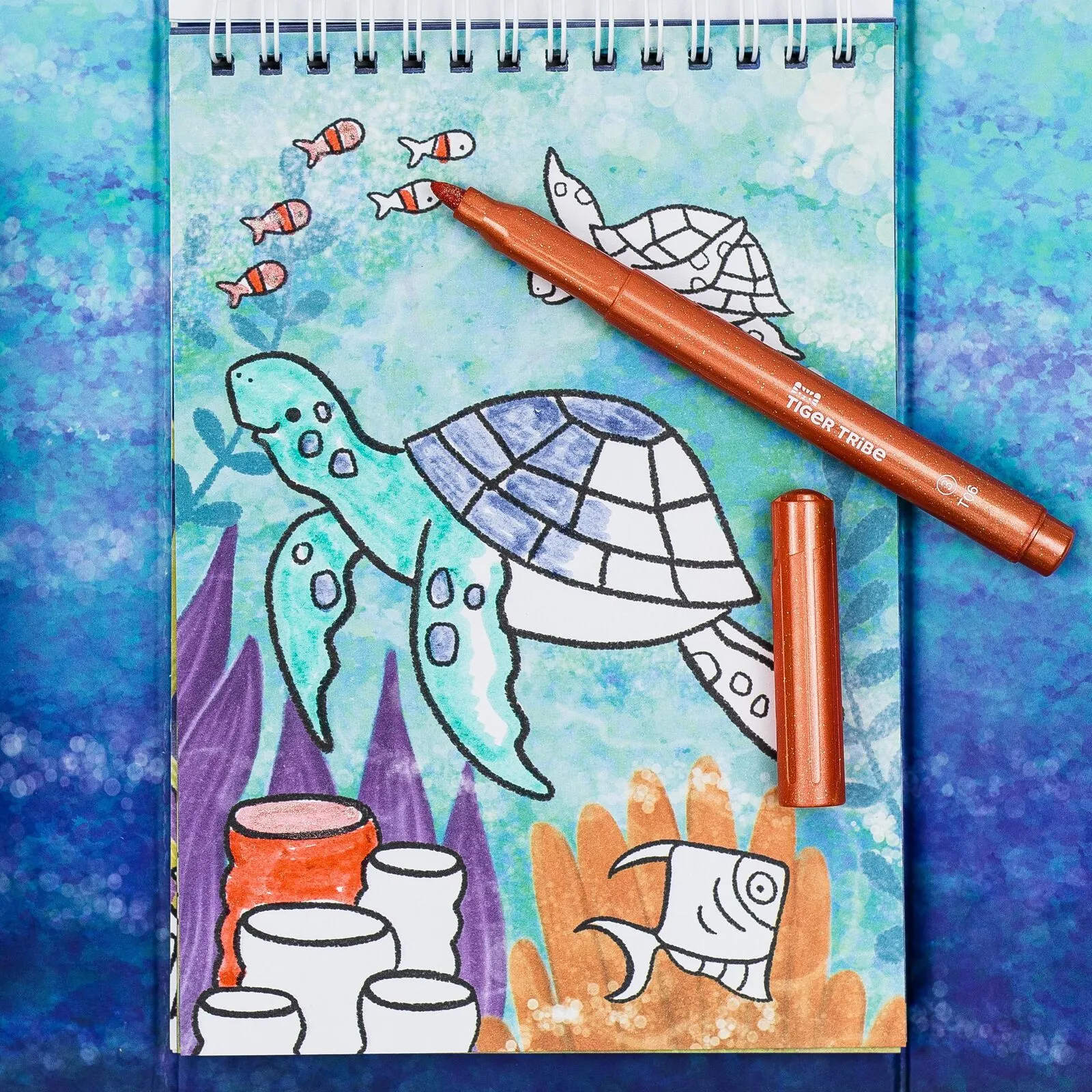 Shimmer Colouring Set - Sea Life - 4 