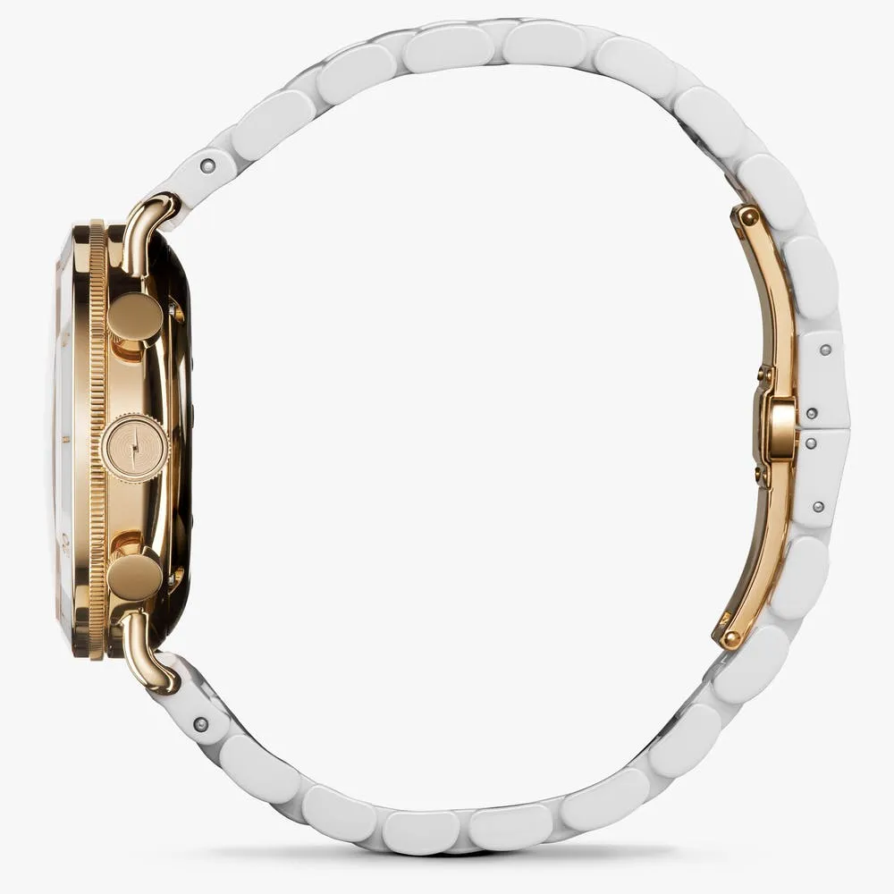 Shinola The Canfield Sport 40mm White Ceramic Bracelet S0120183152