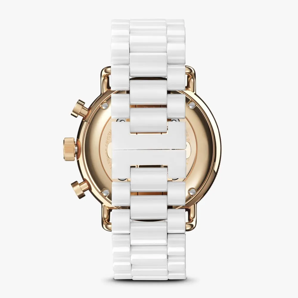 Shinola The Canfield Sport 40mm White Ceramic Bracelet S0120183152