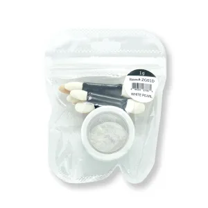 Sofi-Chrome Nail Powder - White Pearl