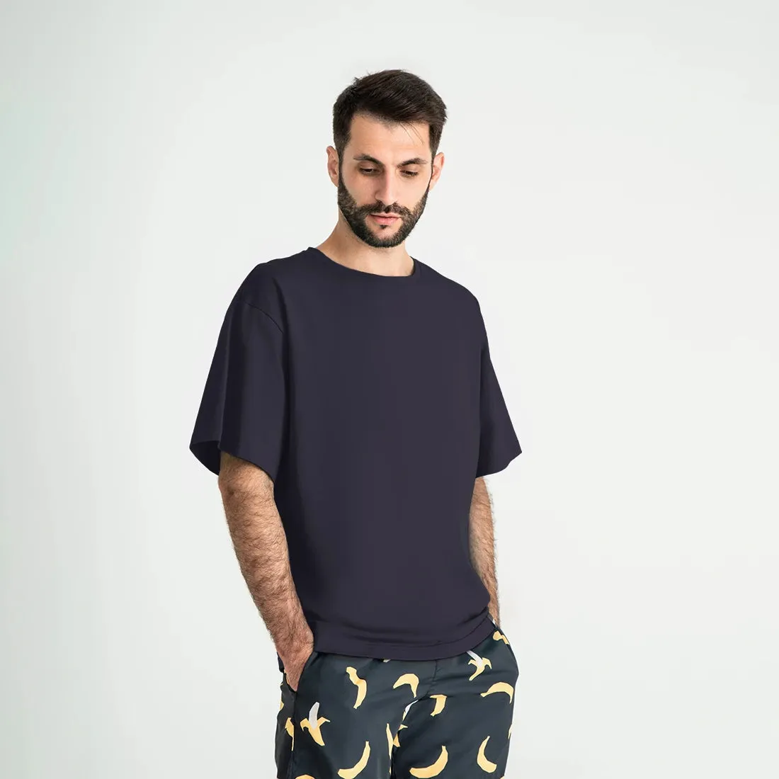 Soft Cotton Oversized T-Shirt, Graphite