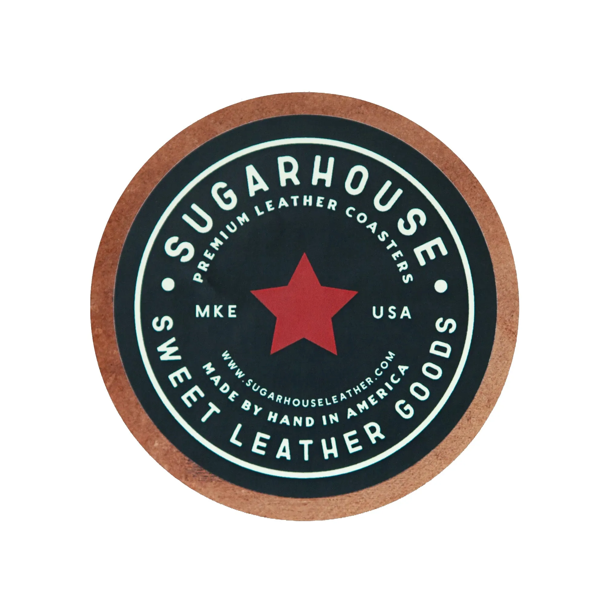 Strong Coffee Leather Coaster