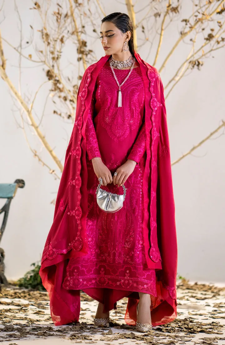 Stunning Shocking Pink Embroidered Pakistani Salwar Kameez Suit