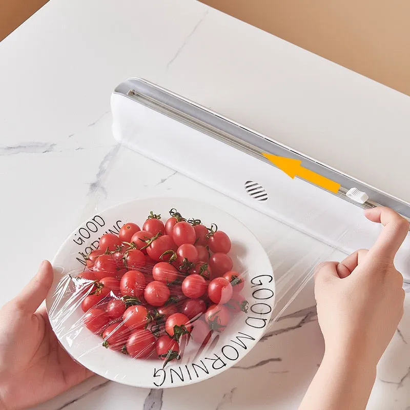 Suction Cup Cling Film Cutting Box - Jennyhome