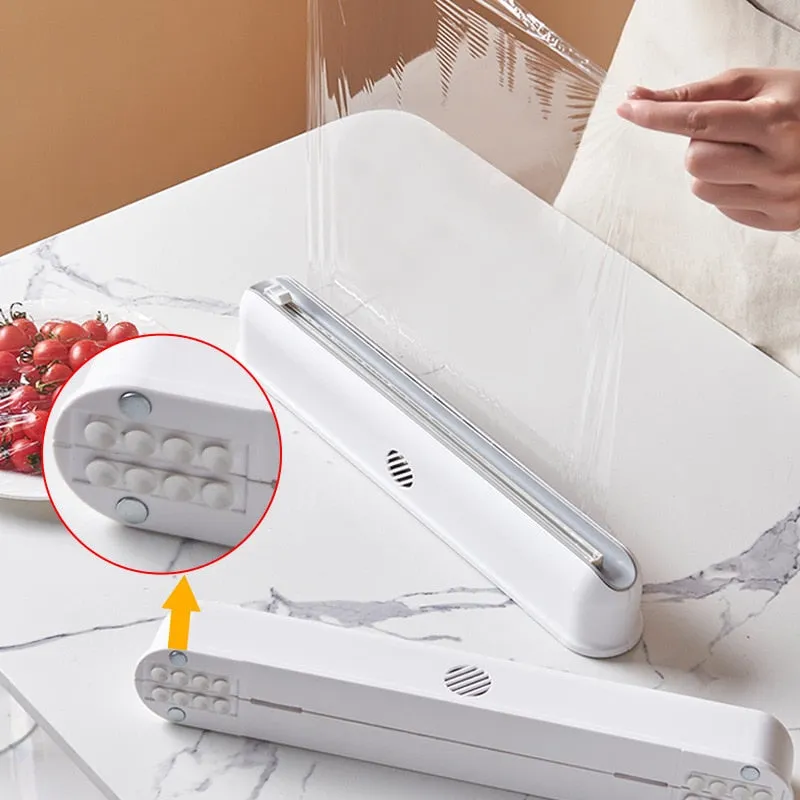 Suction Cup Cling Film Cutting Box - Jennyhome