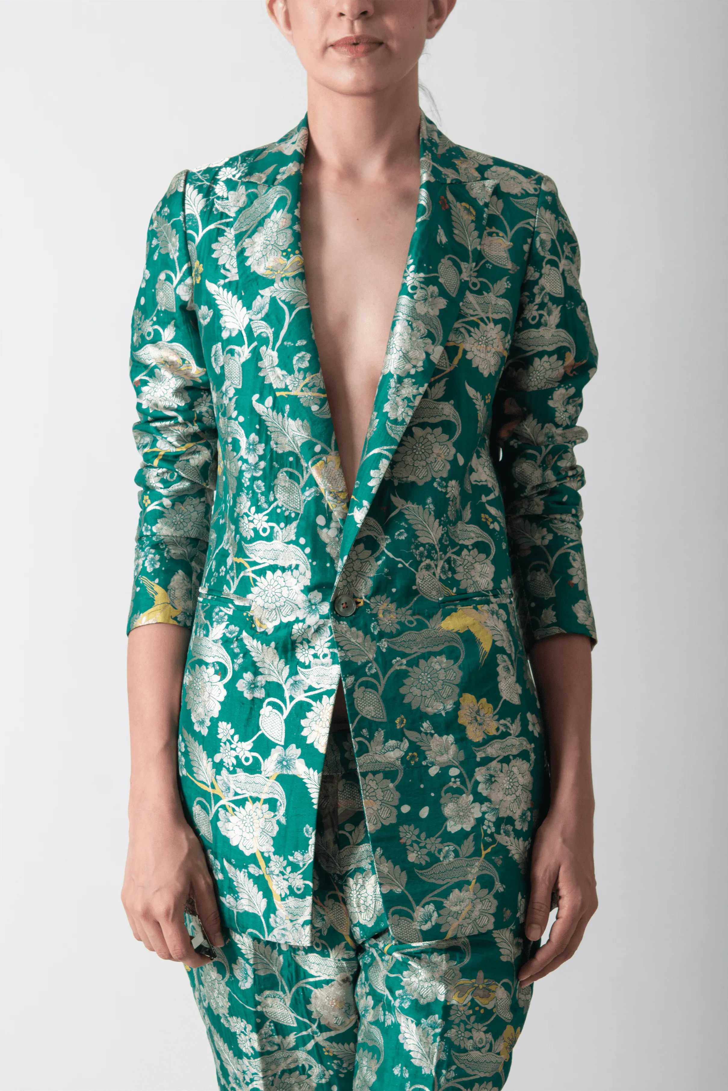 SUKETDHIR   I   Blazer   I   Forest Blossom Print    I   WOW306SB81