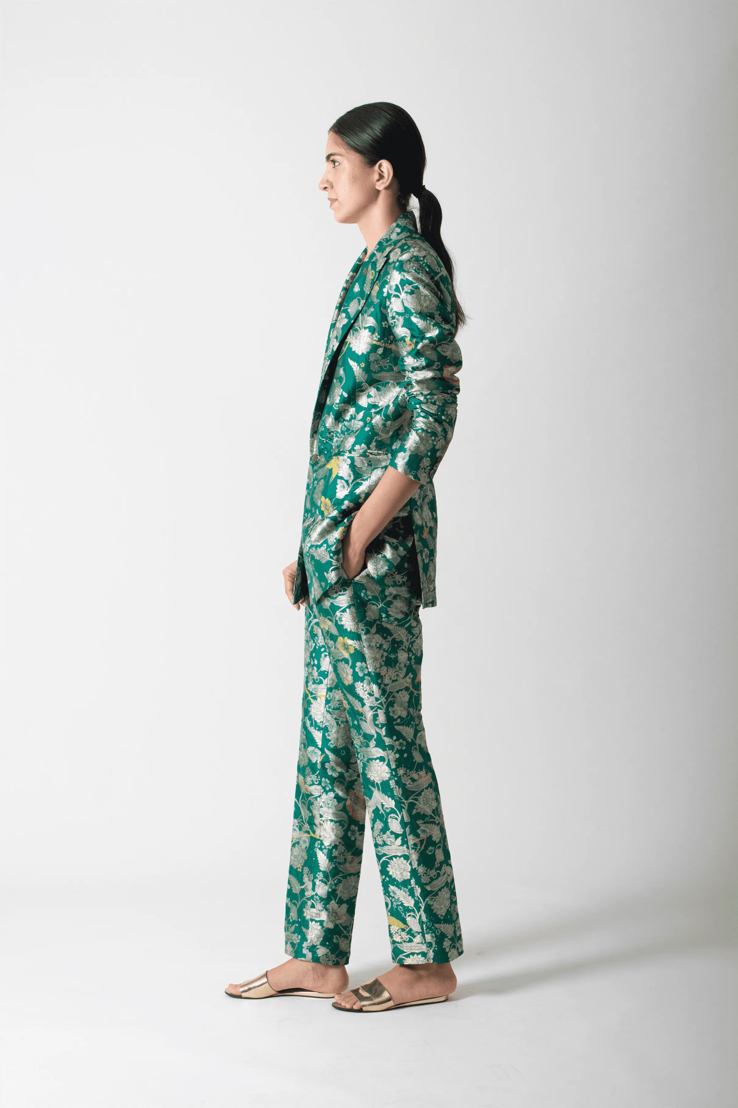 SUKETDHIR   I   Blazer   I   Forest Blossom Print    I   WOW306SB81