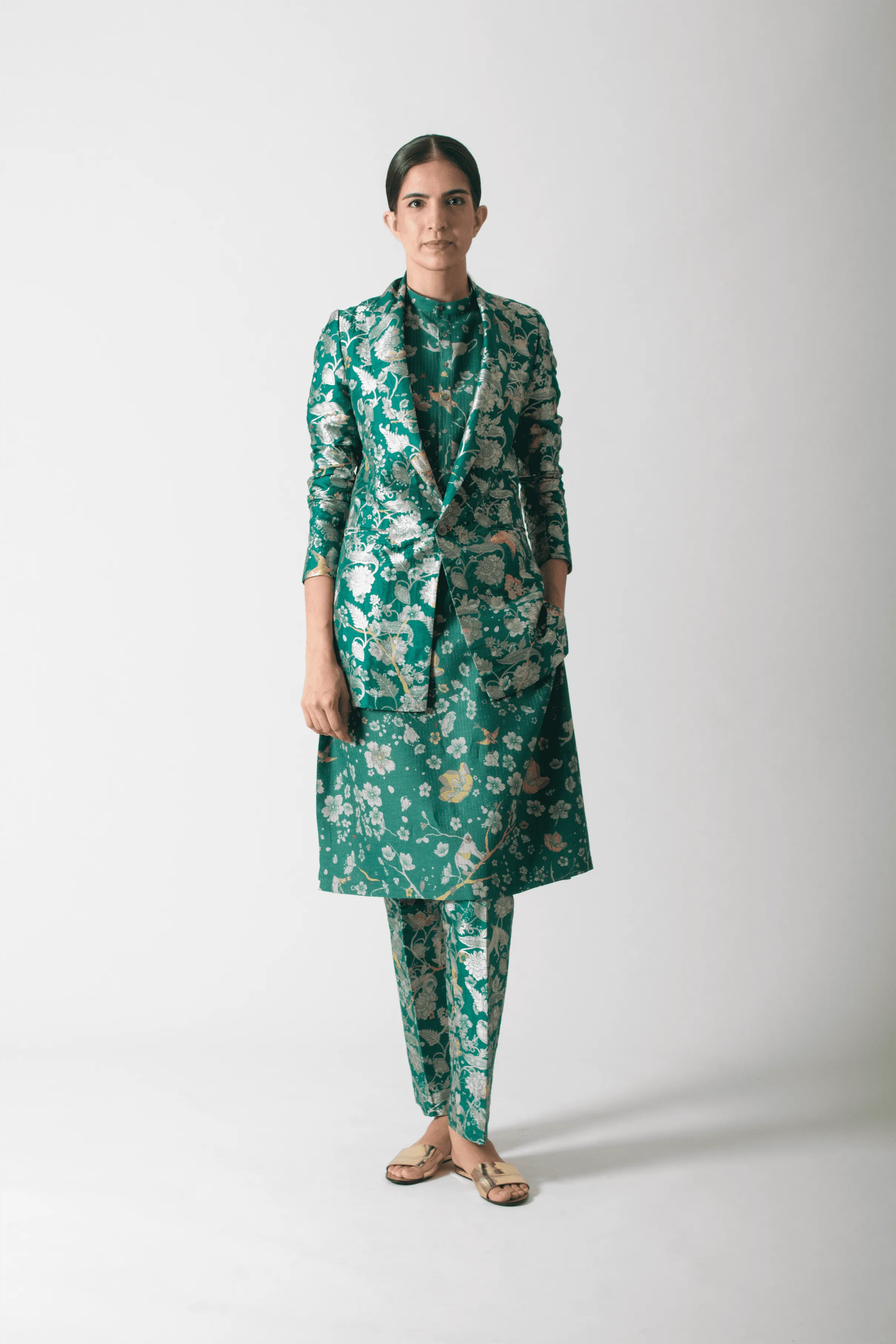 SUKETDHIR   I   Blazer   I   Forest Blossom Print    I   WOW306SB81