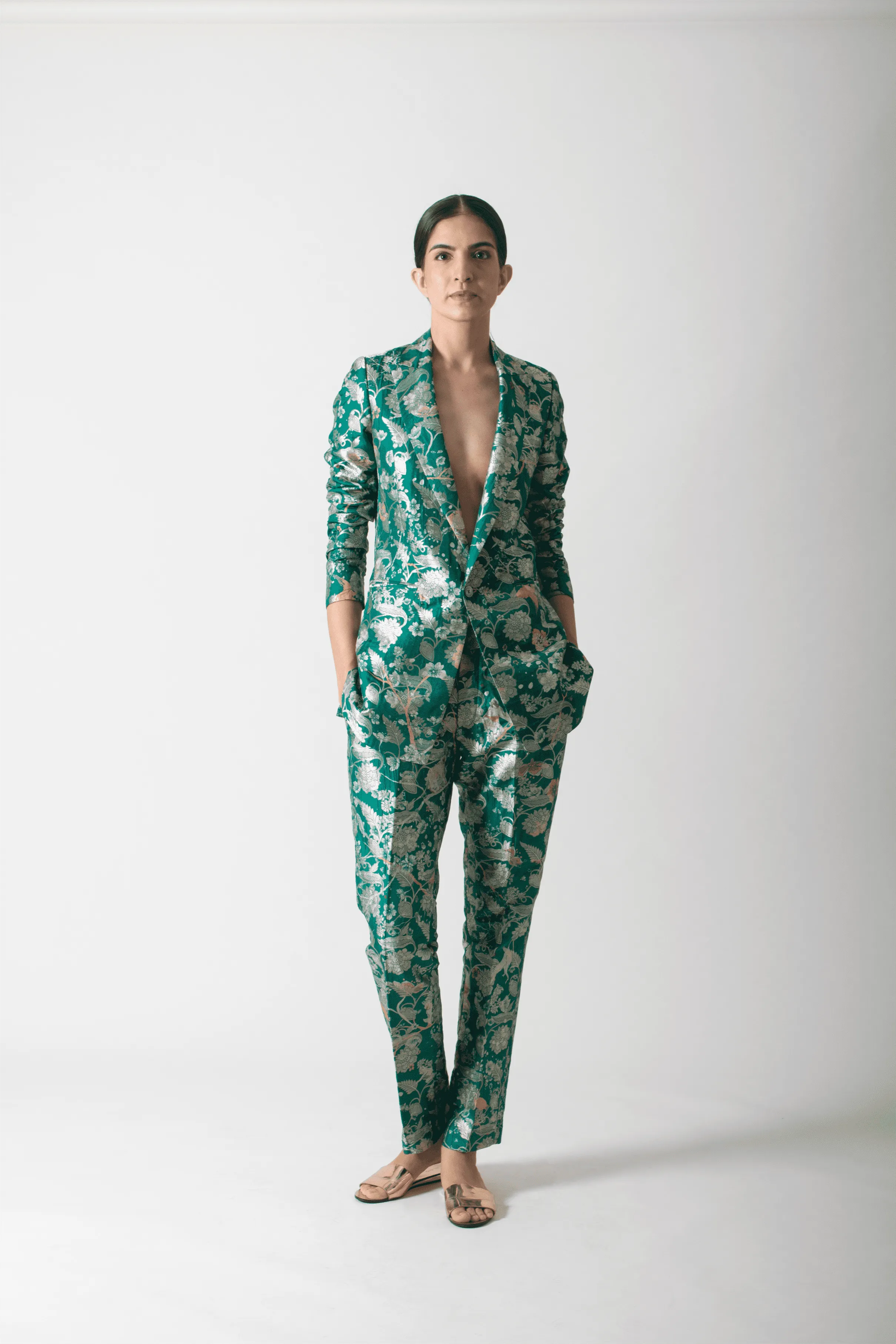 SUKETDHIR   I   Blazer   I   Forest Blossom Print    I   WOW306SB81