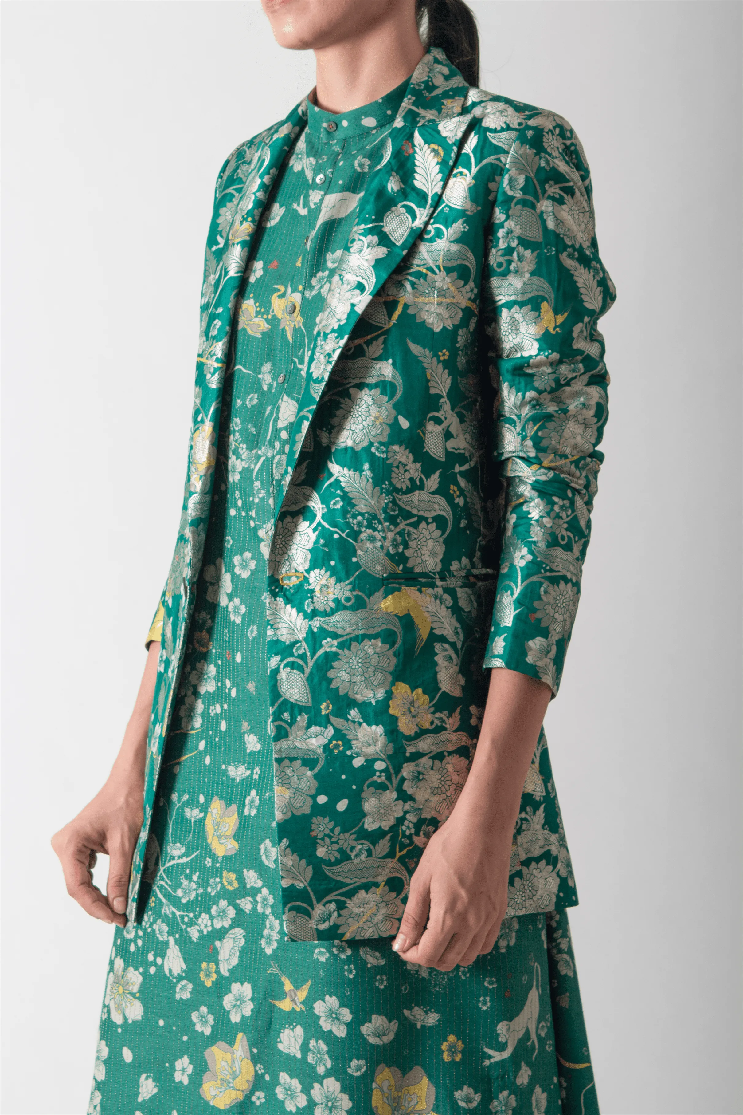 SUKETDHIR   I   Blazer   I   Forest Blossom Print    I   WOW306SB81