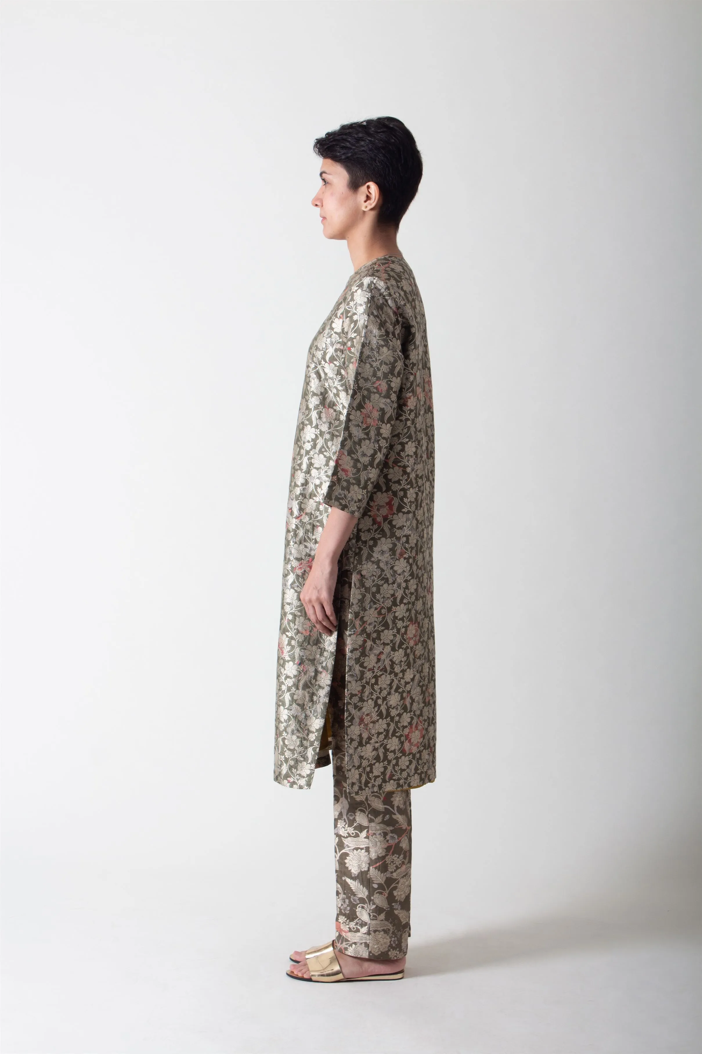 SUKETDHIR   I   Kurta   I   Forest Blossom Print    I   WK201SB39