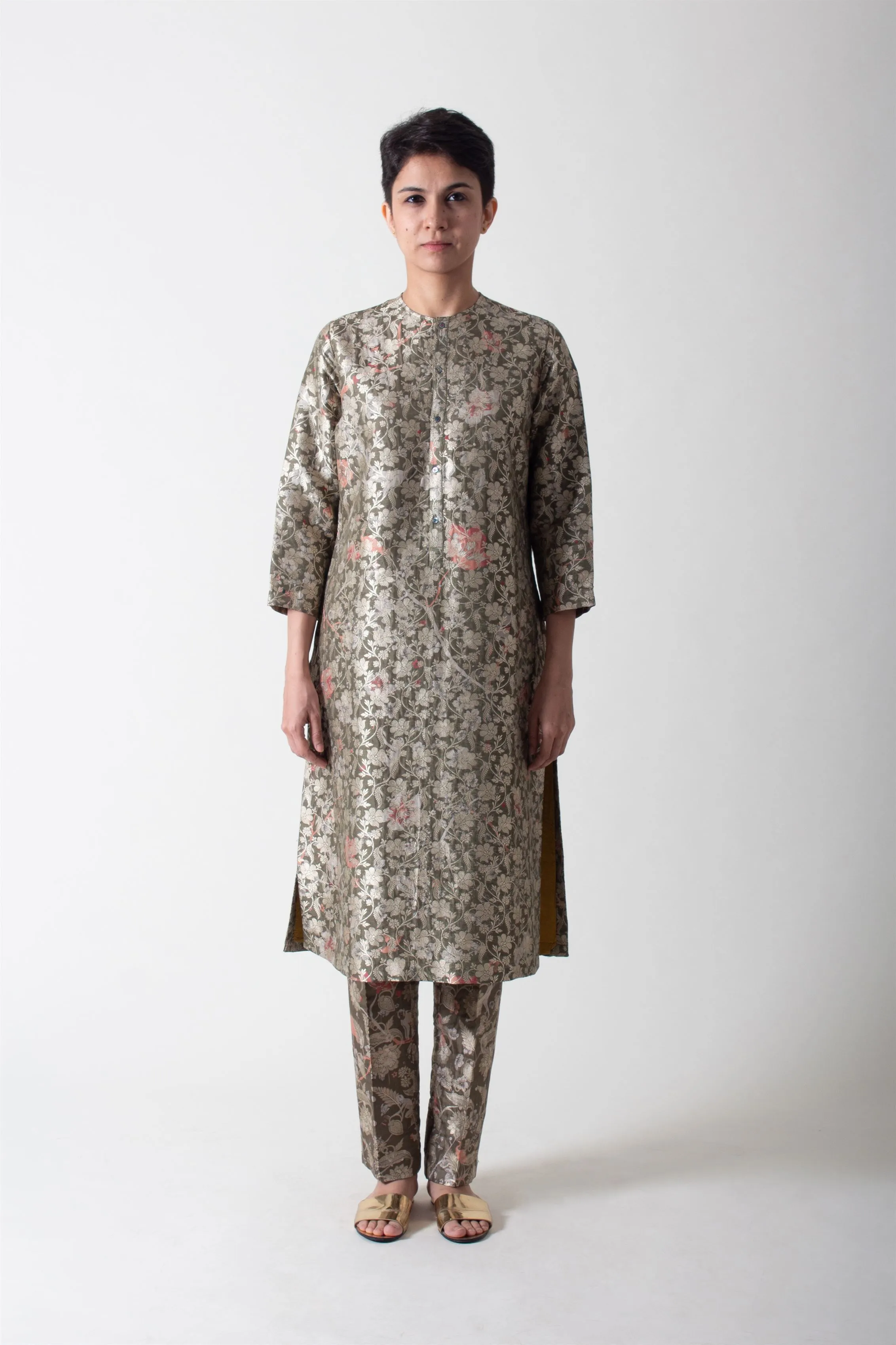 SUKETDHIR   I   Kurta   I   Forest Blossom Print    I   WK201SB39