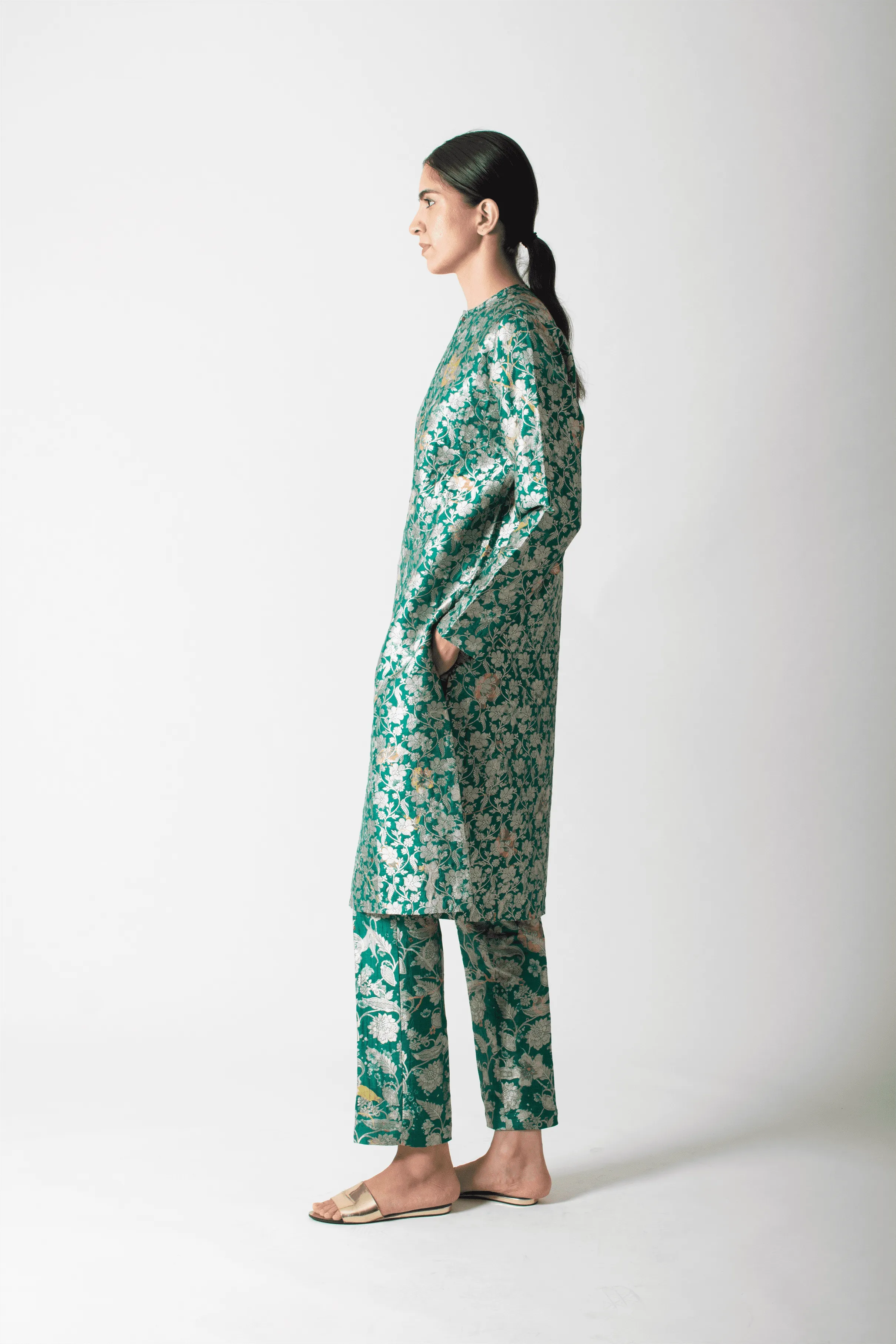 SUKETDHIR   I   Kurta   I   Forest Blossom Print    I   WK201SB81