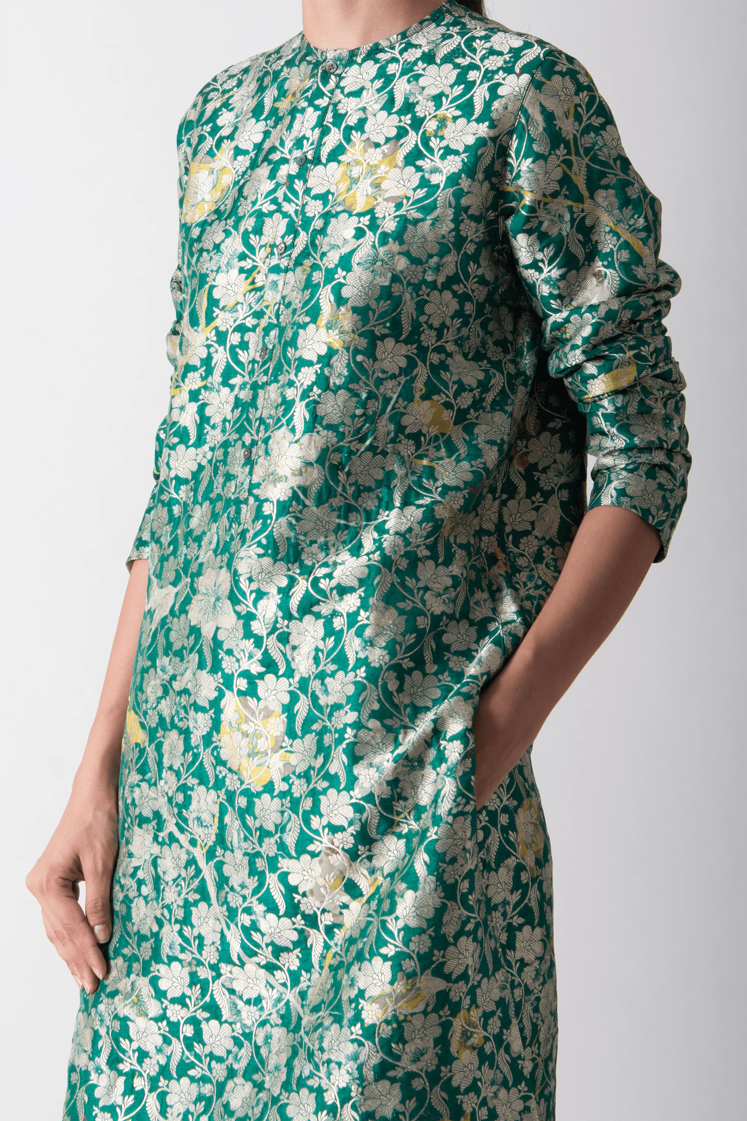 SUKETDHIR   I   Kurta   I   Forest Blossom Print    I   WK201SB81