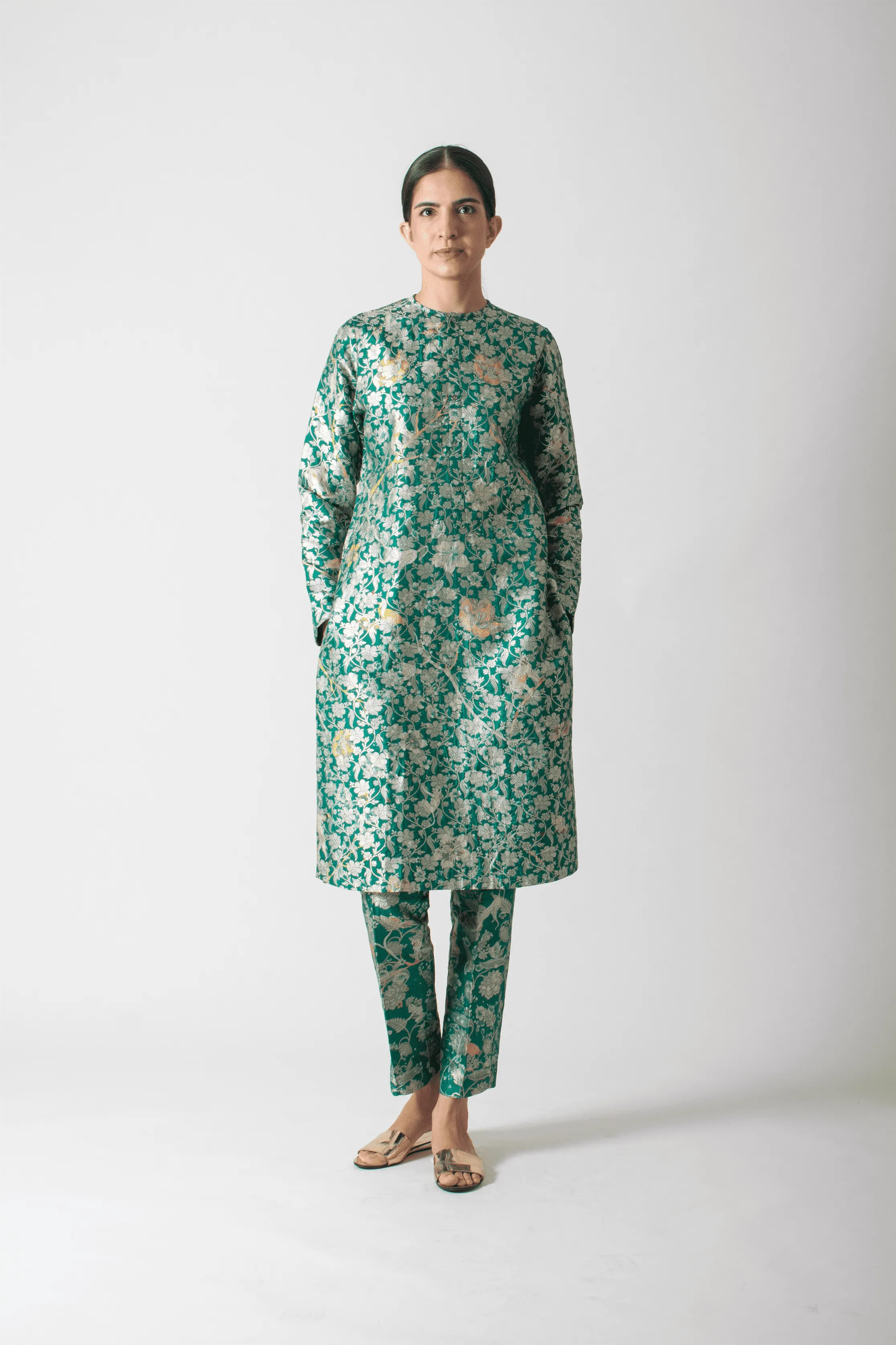 SUKETDHIR   I   Kurta   I   Forest Blossom Print    I   WK201SB81