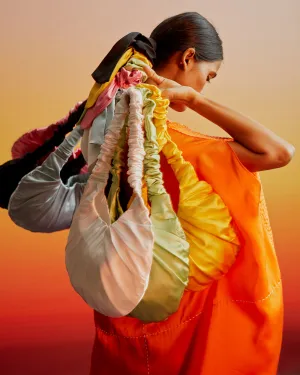 Summer Bag Evening-Silk-Azalea Shoulder-Fashion Edit Ajna Vana-White-Skyblue-pink-Yellow-lime-Black-Ituvana
