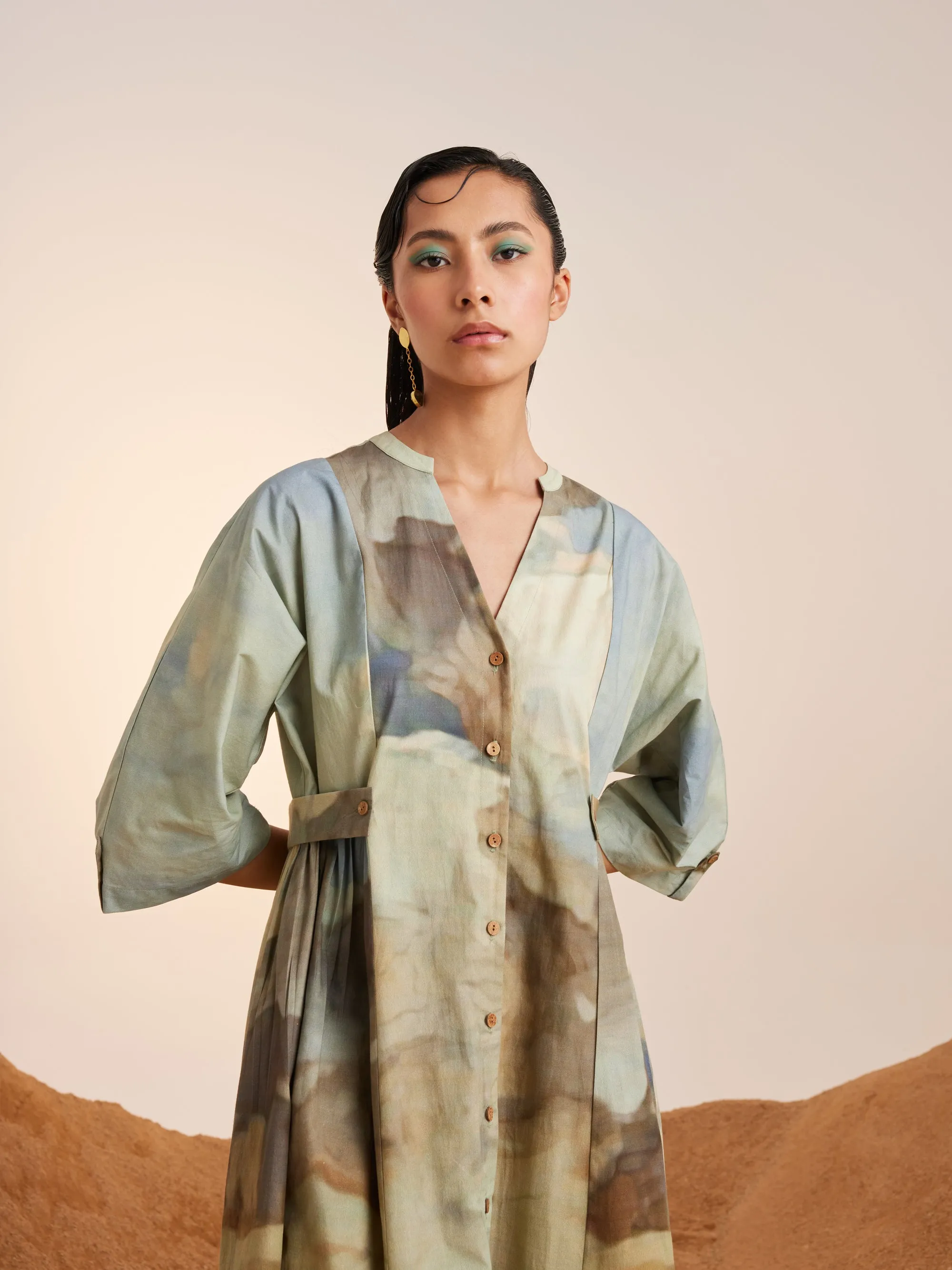 Summer Dress Button Down-Alpine Cotton Ss25-Bdd-Alp-Cord