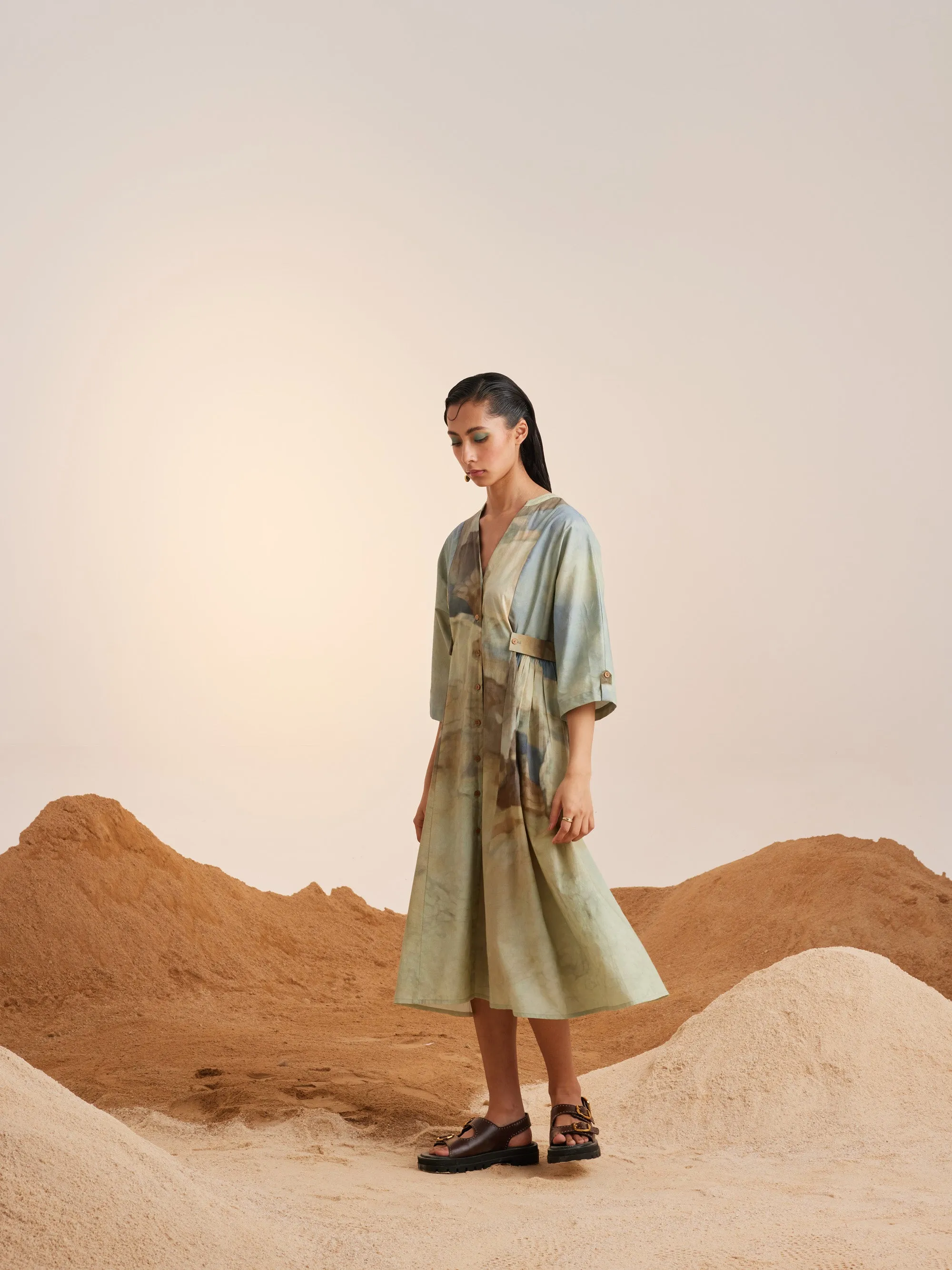 Summer Dress Button Down-Alpine Cotton Ss25-Bdd-Alp-Cord