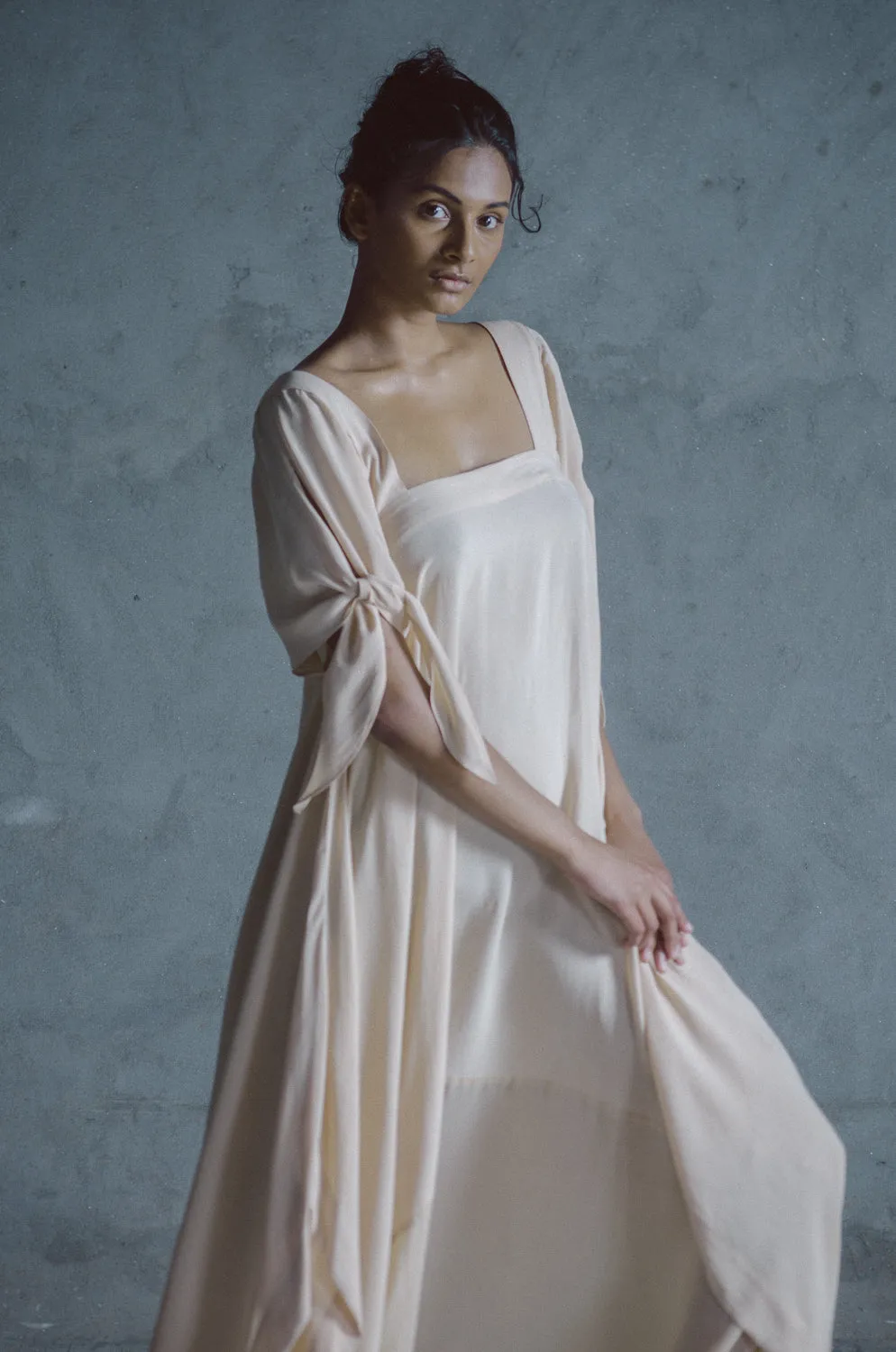 Summer Jumpsuit Drape Moss Crepe Nude Black Gati-Fashion Edit Samcara Vana-Ituvana-15