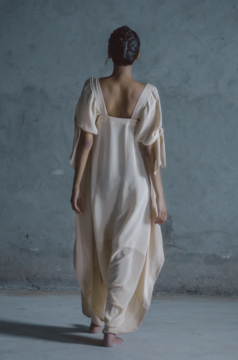 Summer Jumpsuit Drape Moss Crepe Nude Black Gati-Fashion Edit Samcara Vana-Ituvana-15
