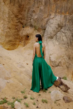 Summer Jumpsuit-Silk-Fuchsia-Black-Moss Green-Metallic Gold-Ekata Itu 37-Fashion Edit Maya Vana-Ituvana