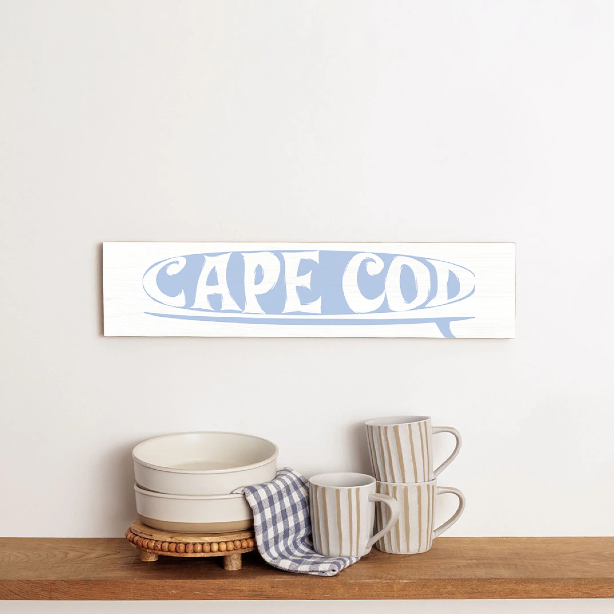 Surf Cape Cod Barn Wood Sign