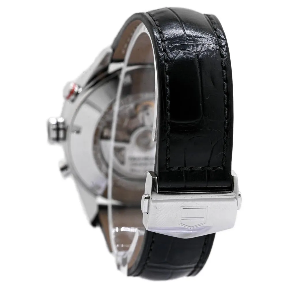 Tag Heuer Men's Carrera Stainless Steel 43MM Black Chronograph Dial Watch Reference #: CV2A1R.RQH5747