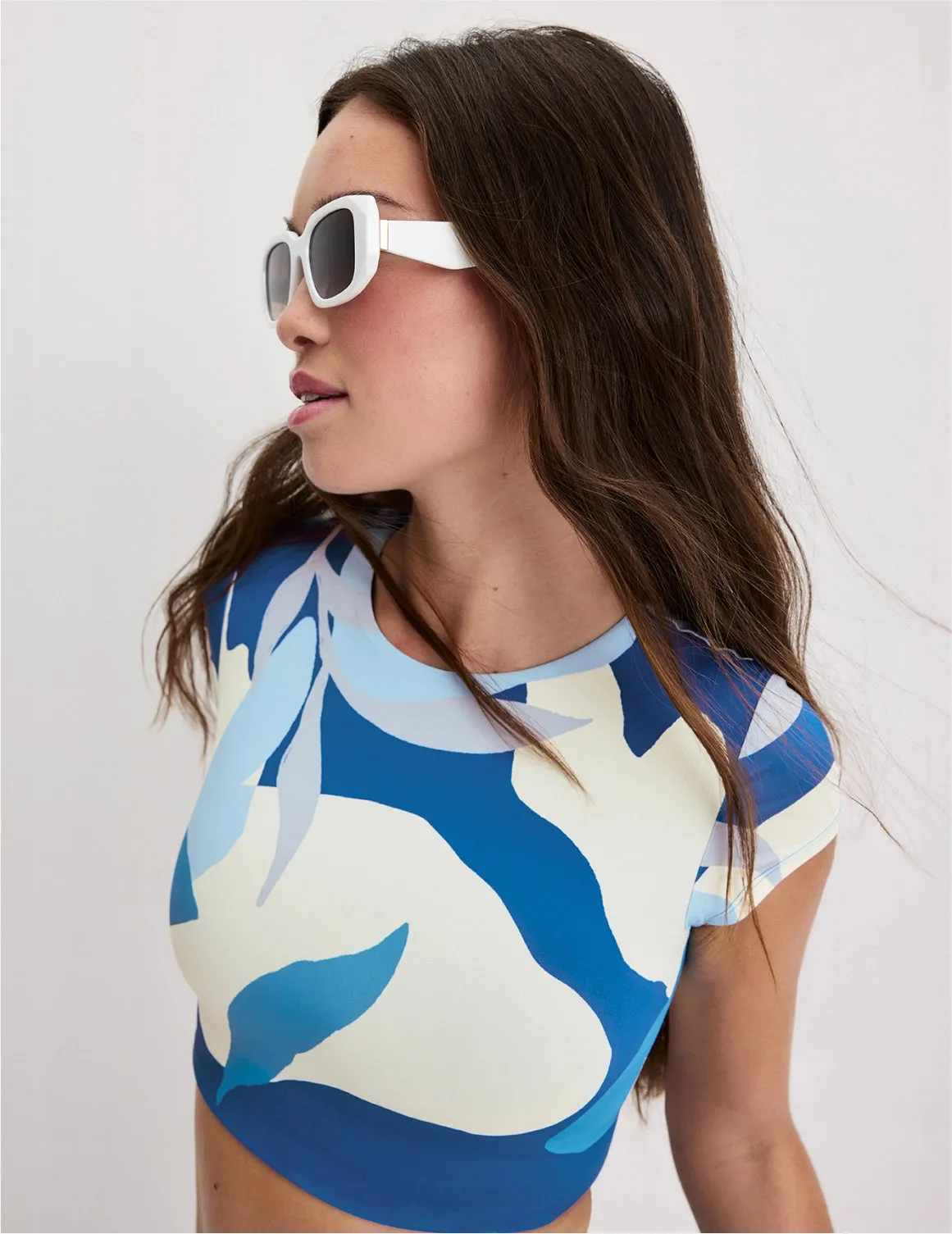Teen High Tide Cropped Swim Top