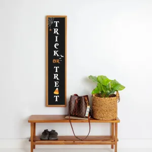 Trick or Treat Framed Barn Wood Sign