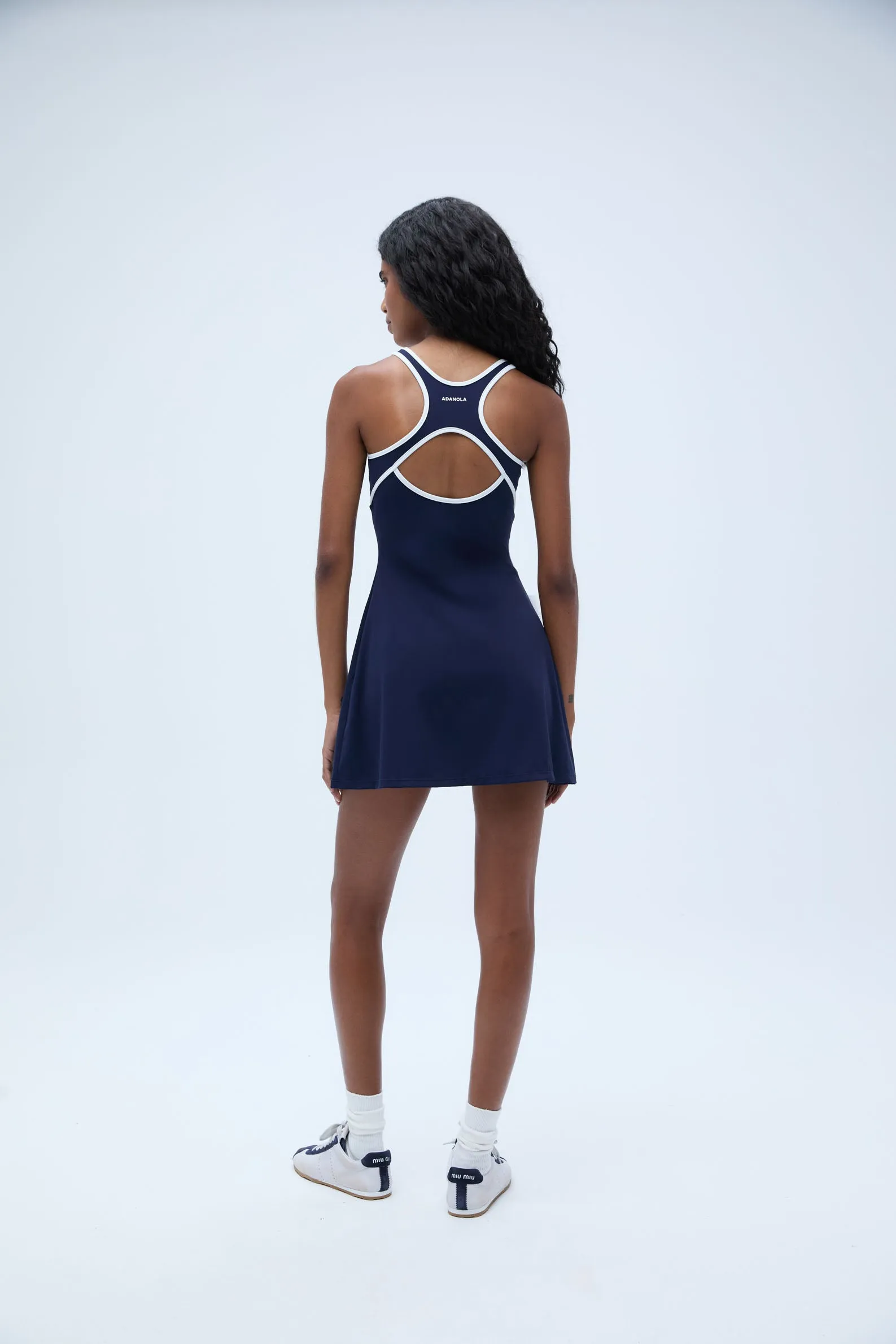 Ultimate Binding Detail Dress - Navy