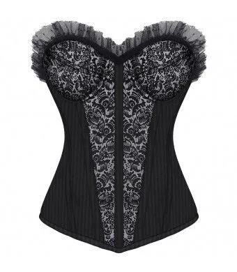 Velma Gothic Overbust Fashion Corset With Cups