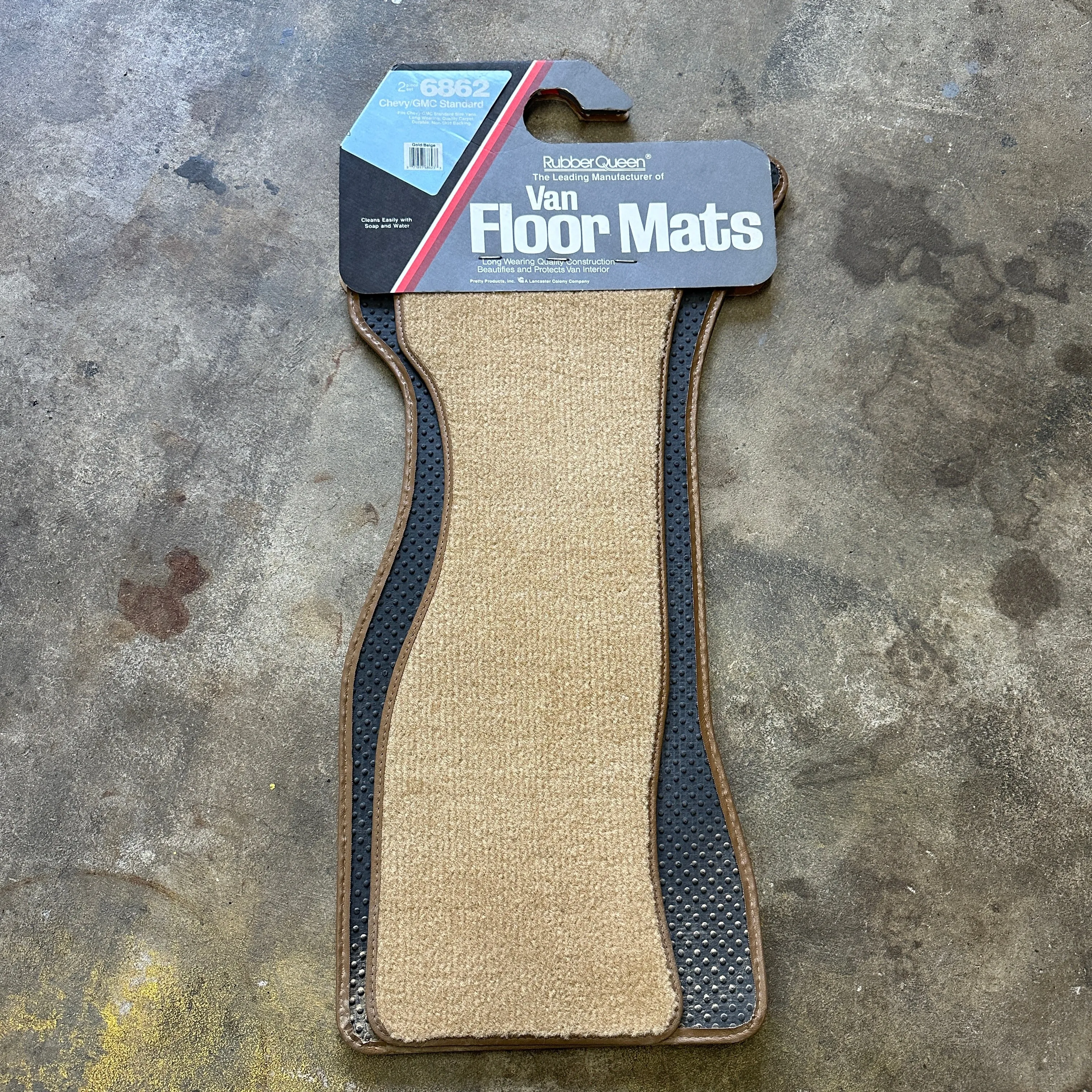 Vintage 2pc Carpet Floor Mats - 83-95 Chevy/GMC Vans