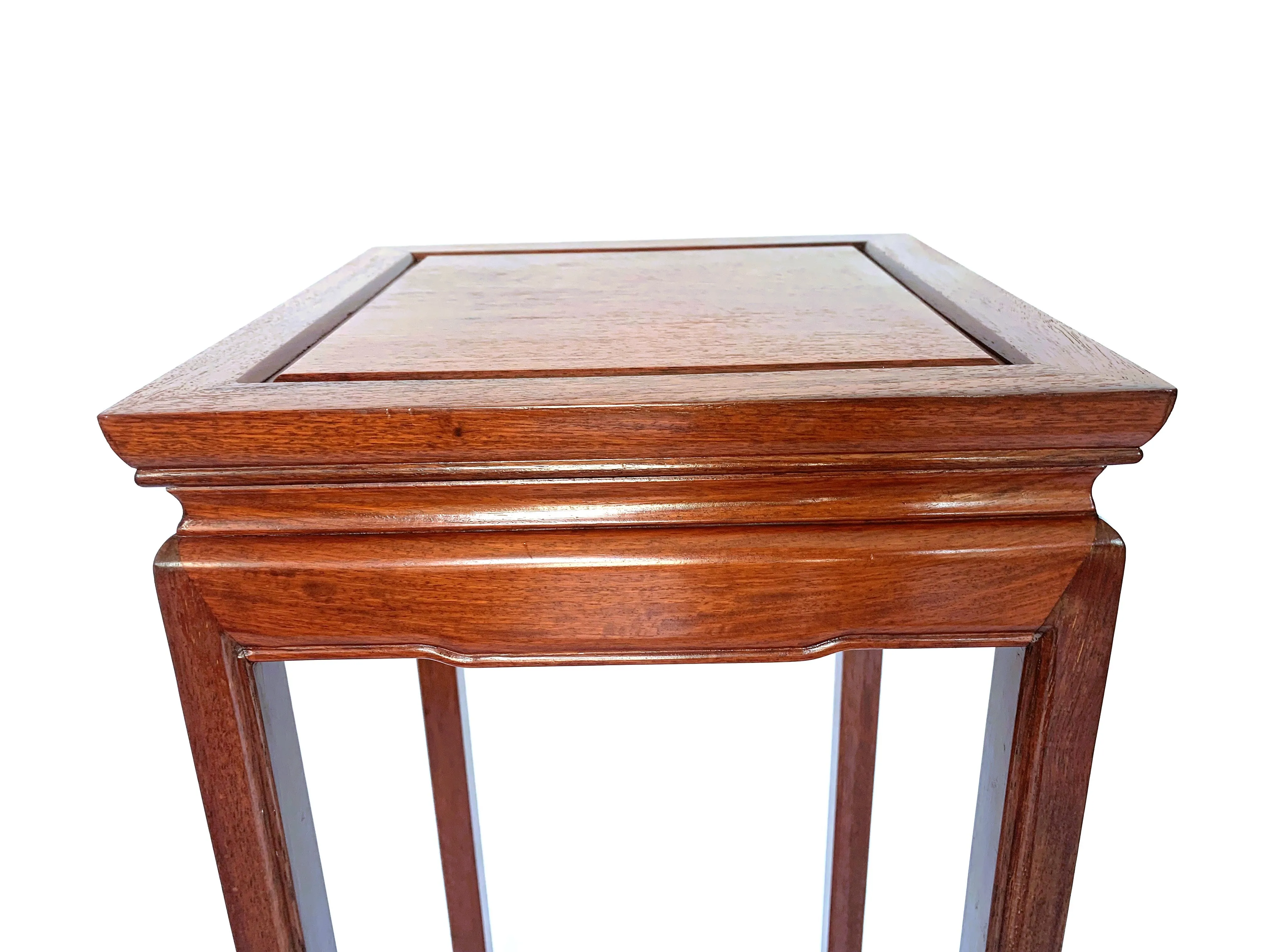Vintage Chinese Rosewood Plant Stand / Pedestal
