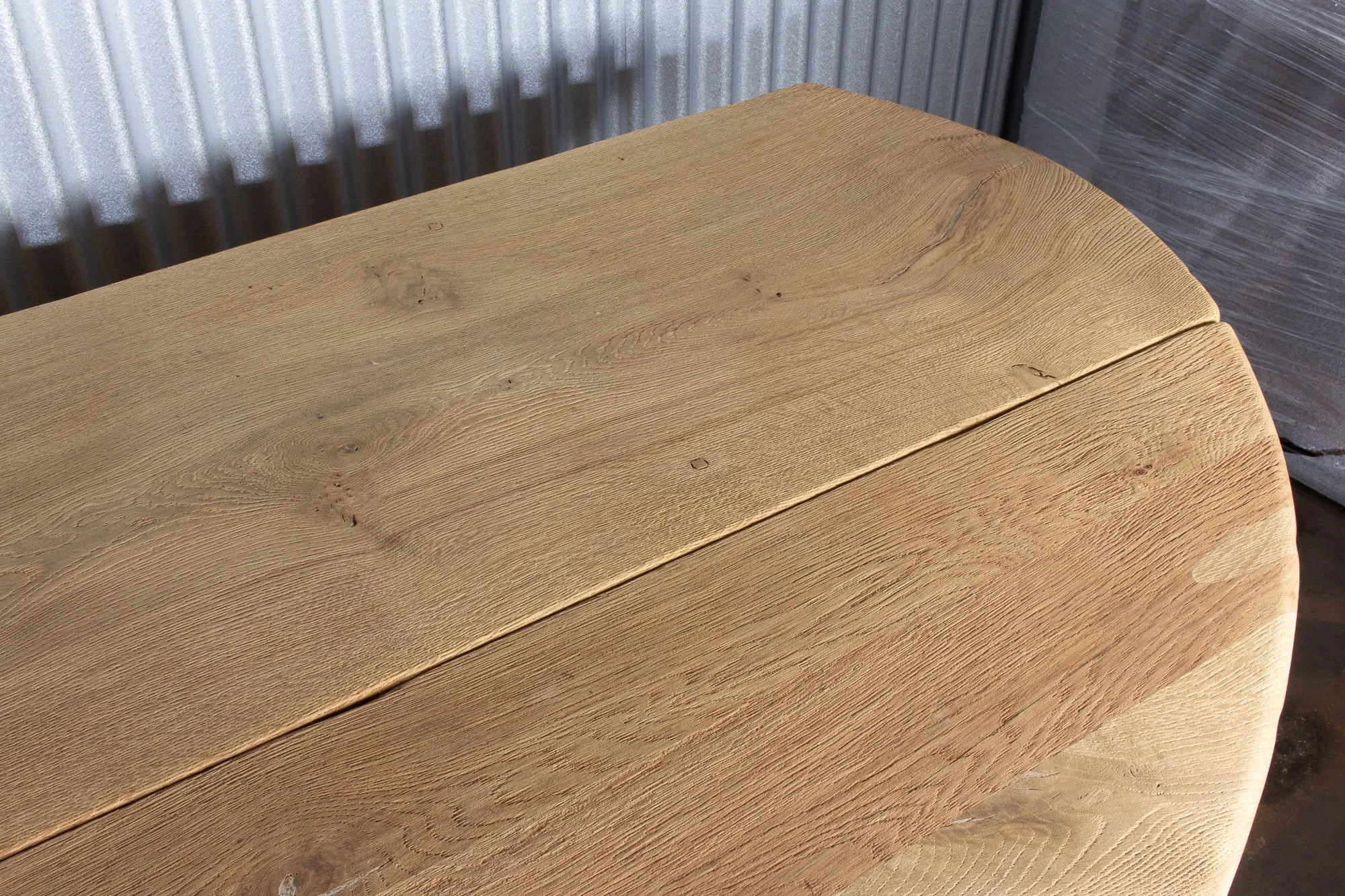 Vintage French Oak Gate Leg Drop-Leaf Table
