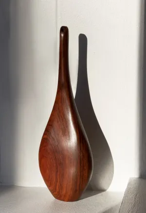 Vintage Rosewood Bud Vase