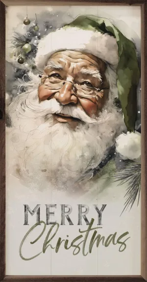 Vintage Santa With Green Hat