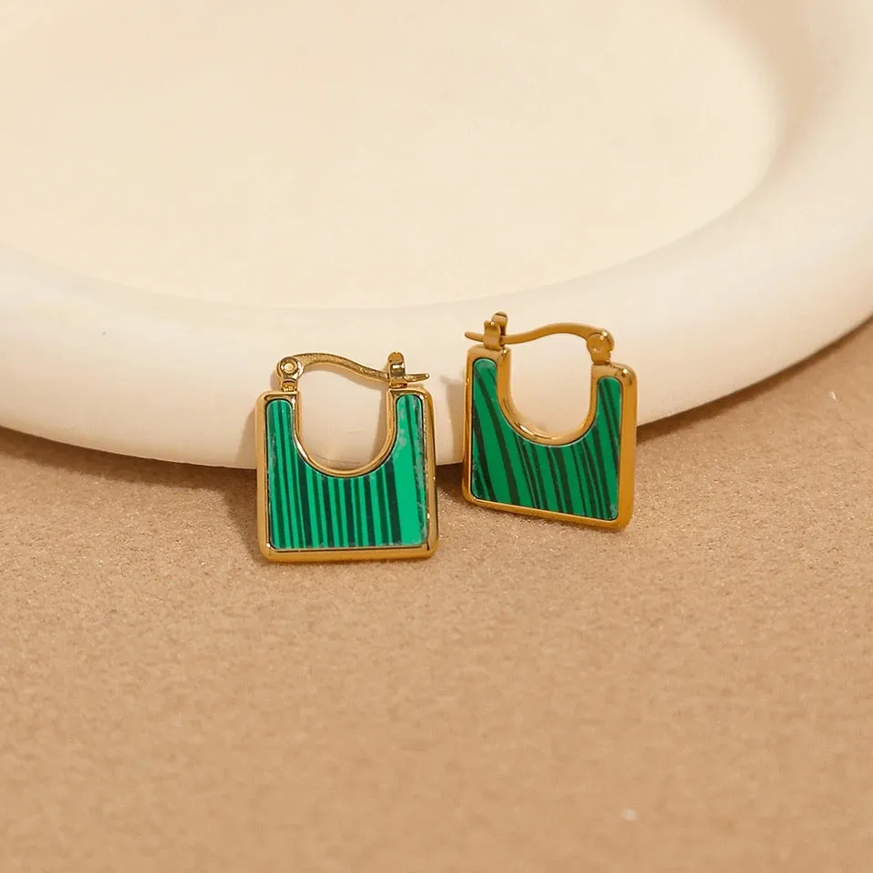 Vintage Square Earrings