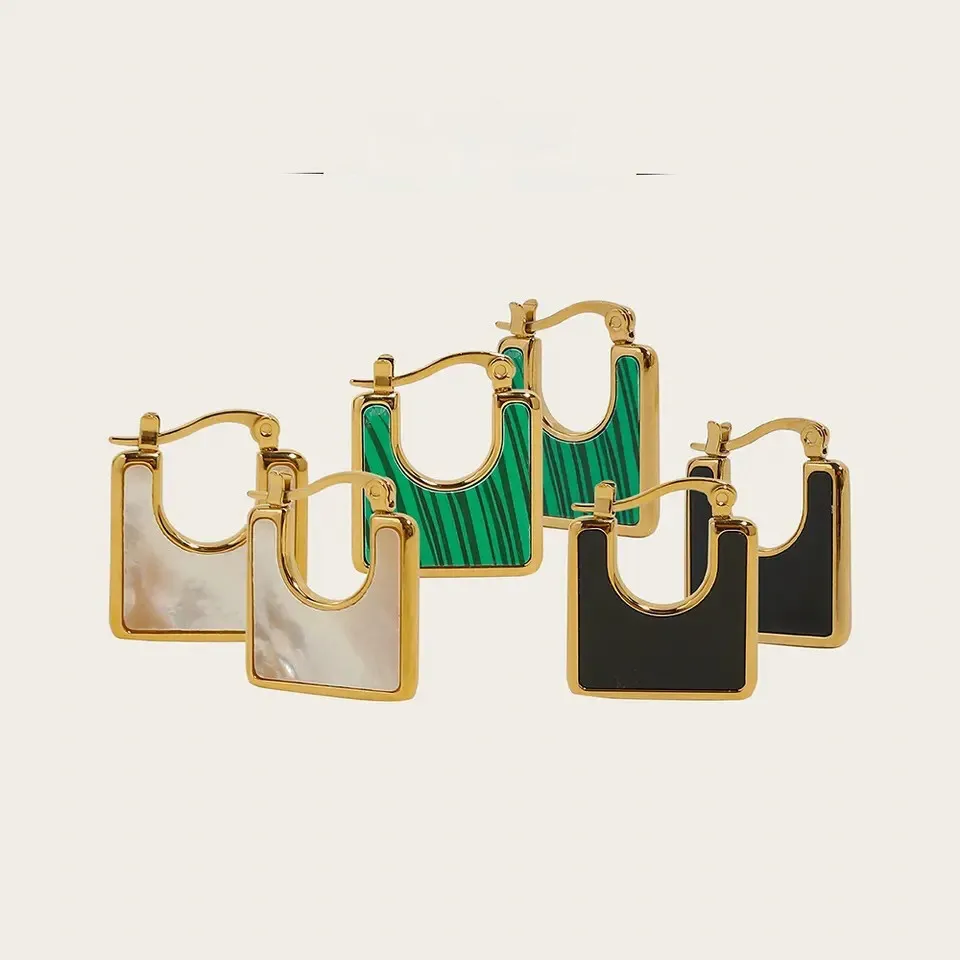 Vintage Square Earrings