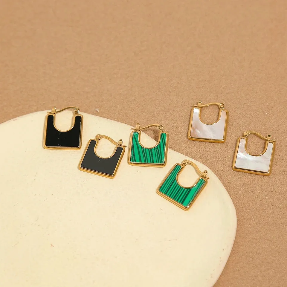Vintage Square Earrings