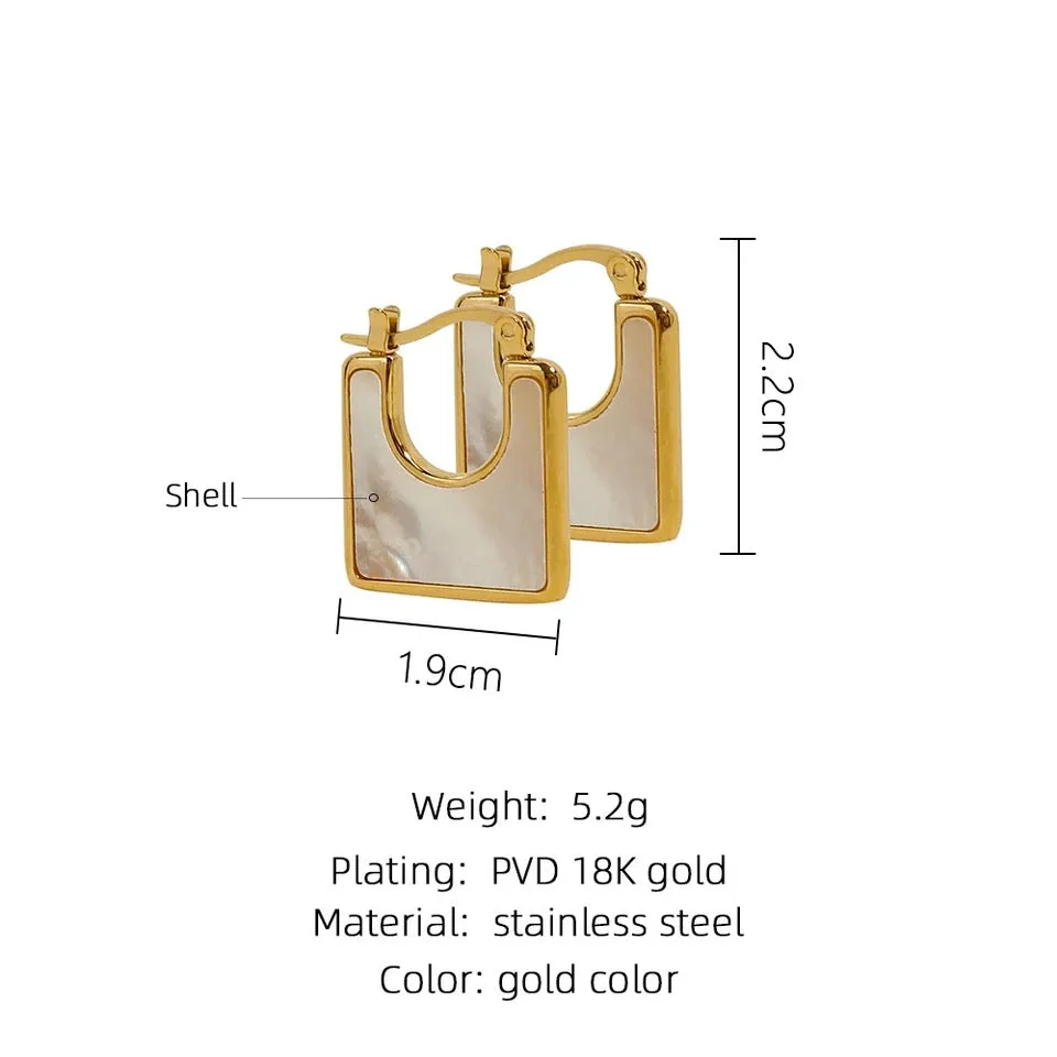 Vintage Square Earrings