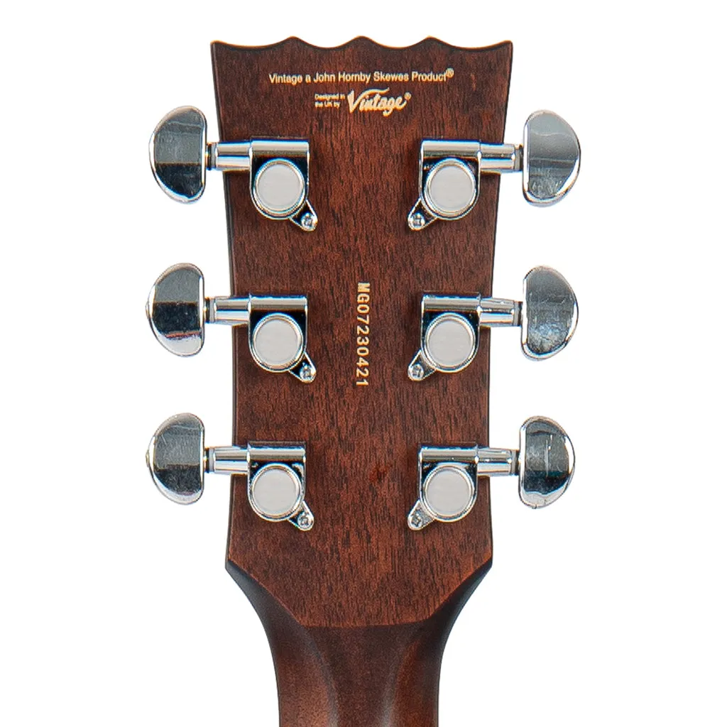 Vintage Stage Series 'Folk' Cutaway Electro-Acoustic Guitar ~ Natural