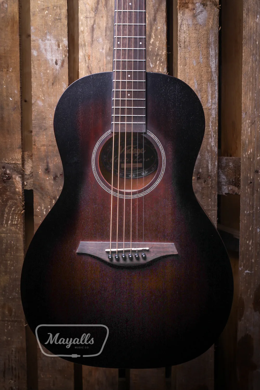 Vintage Statesboro' Paul Brett 'Parlour' Acoustic Guitar ~ Whisky Sour