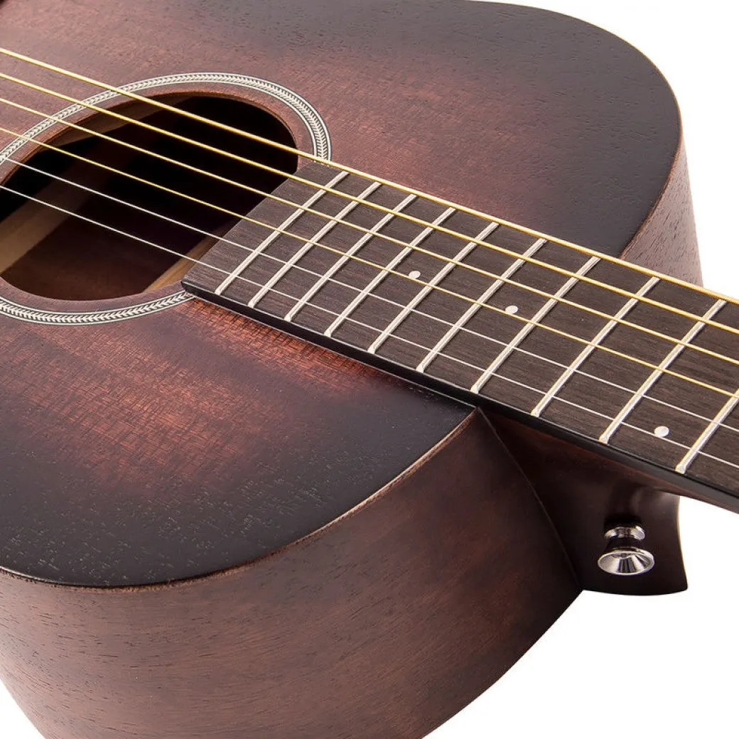 Vintage VE880WK Statesboro Parlour Electro-Acoustic Guitar Whisky Sour