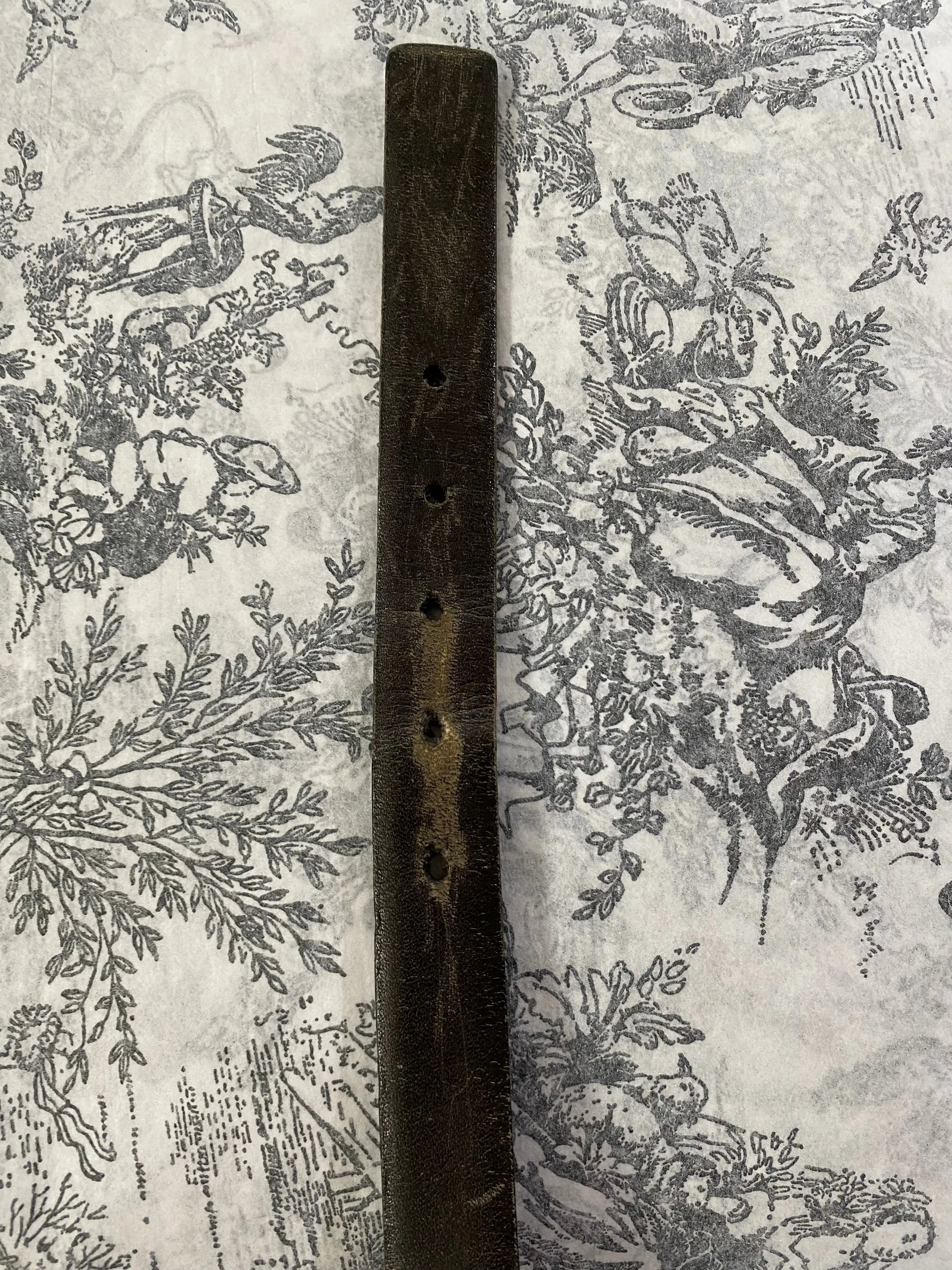 Vintage YSL Yves Saint Laurent Brown Leather Belt
