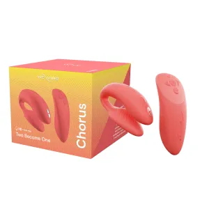 We-Vibe Chorus Rechargeable Couples Vibrator with Squeeze Control - Crave Coral