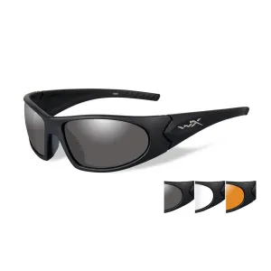 Wiley X Romer 3 Sunglasses Three Lens Matte Black Frame
